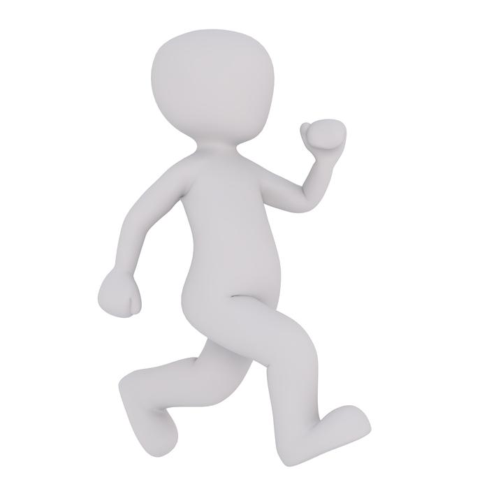 running model of a person