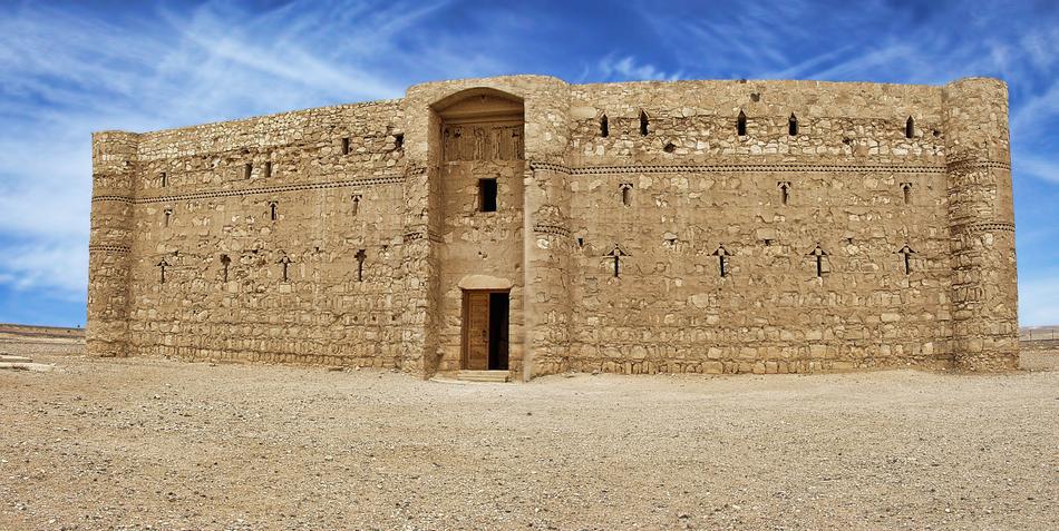 ancient castle in the desert