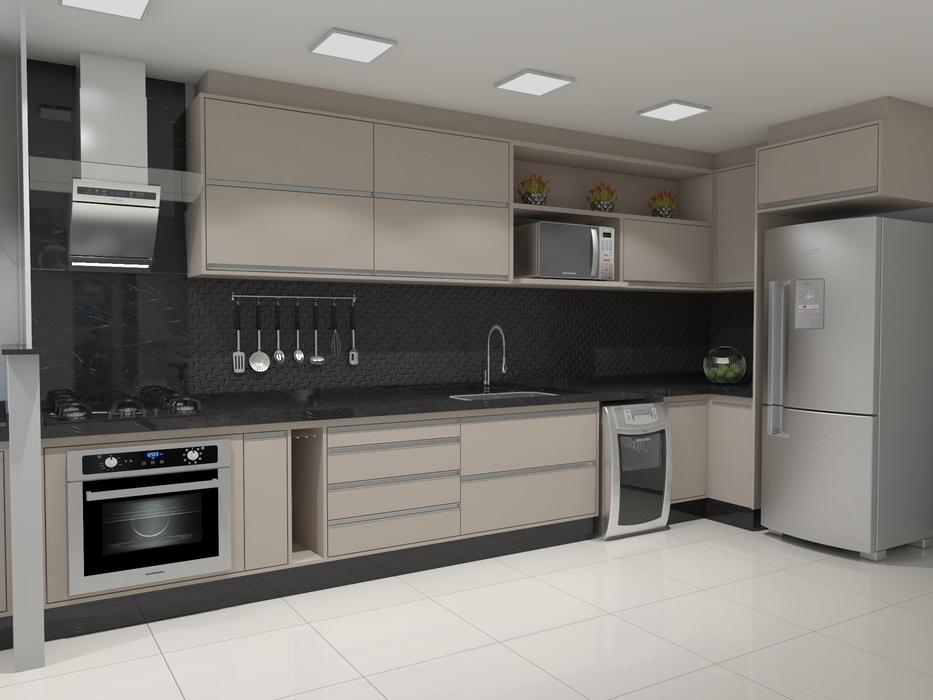 refrigerator in the kitchen background