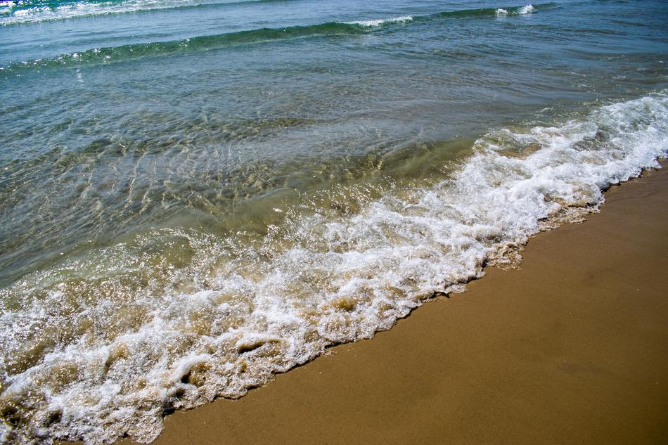 cozy beach with sea