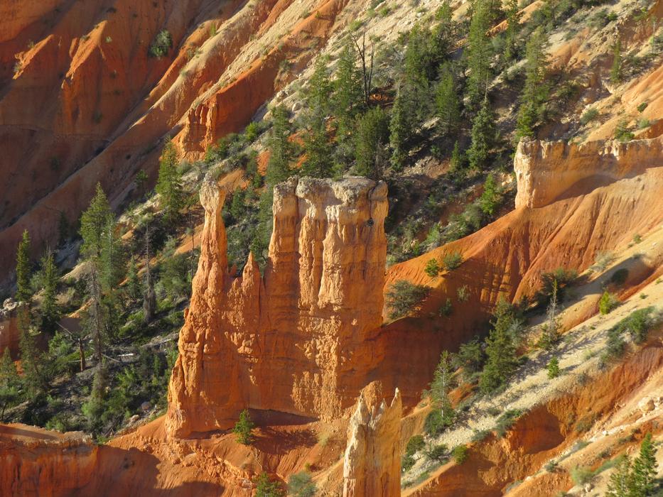 stone large rocks orange