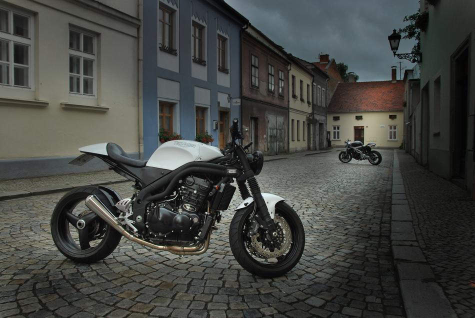 Motorbike Motorcycle Triumph Cafe