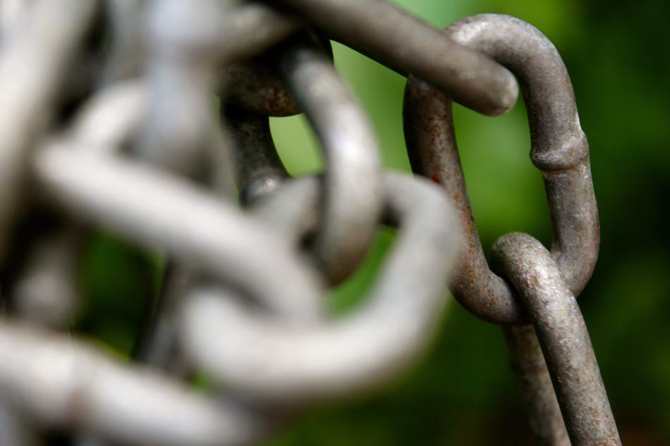 large iron chains