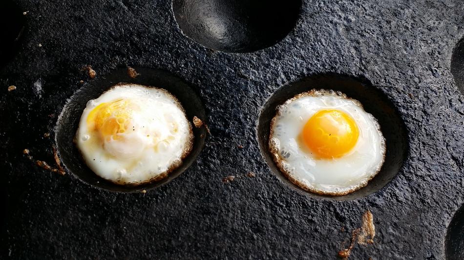 fried salted eggs