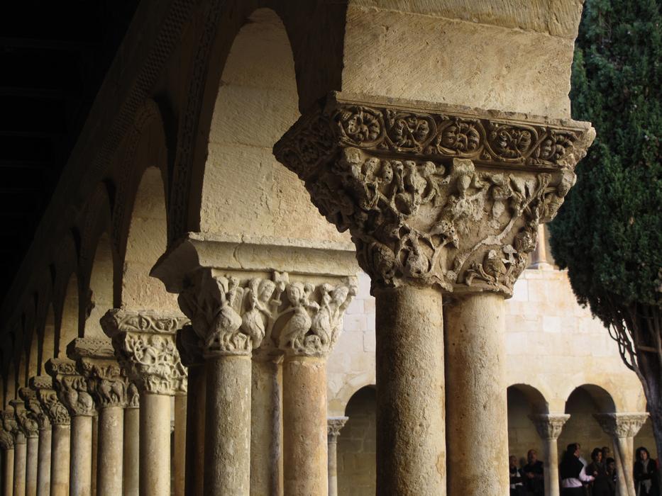 photo of the columns of the Middle Ages monastery