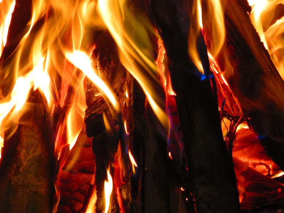 Wood hot Fire