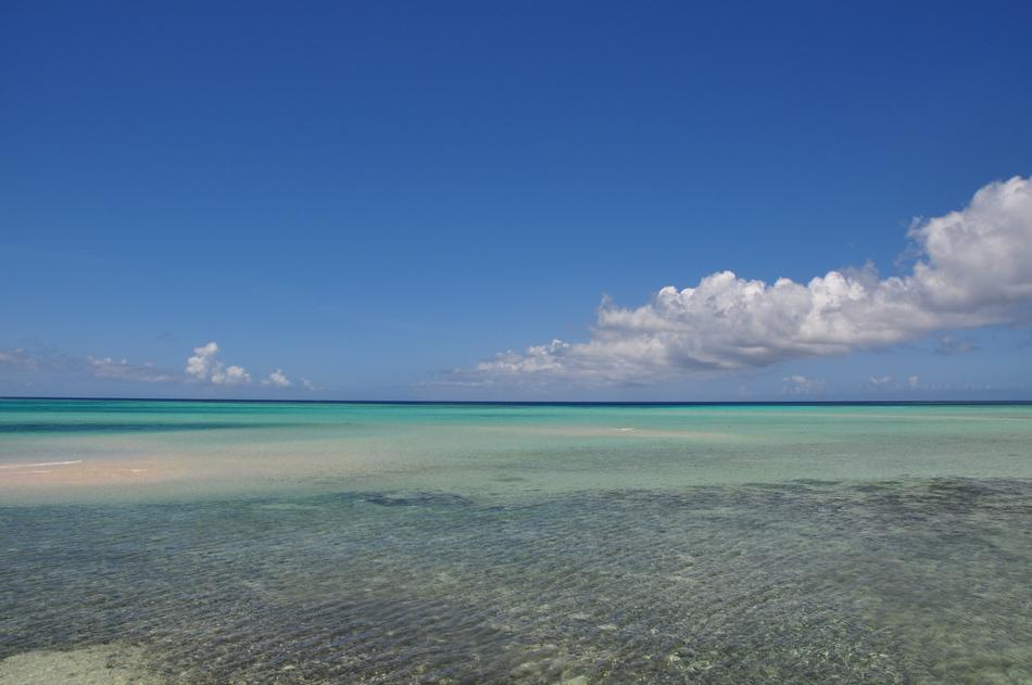 great view of the sea by the beach