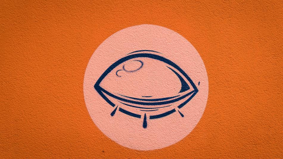 Graffiti Eye Closed