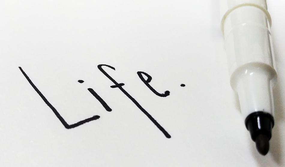 marker lettering on paper