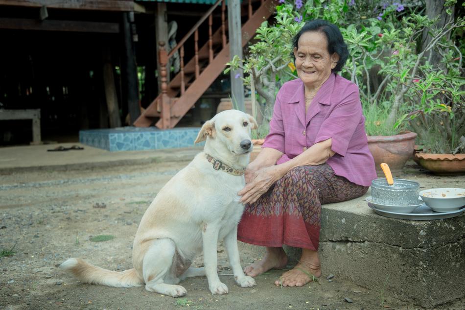 Jesse Dog and asian woman