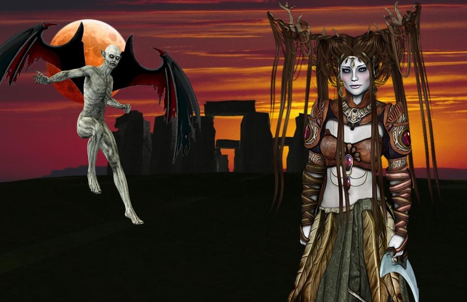 Fantasy Druid Stonehenge