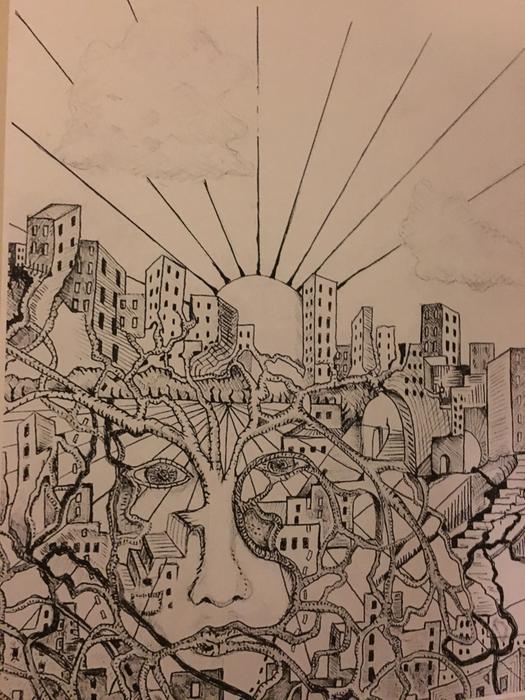 pencil graphic drawing