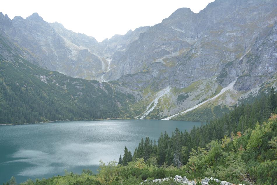 mountain scenery with a lake