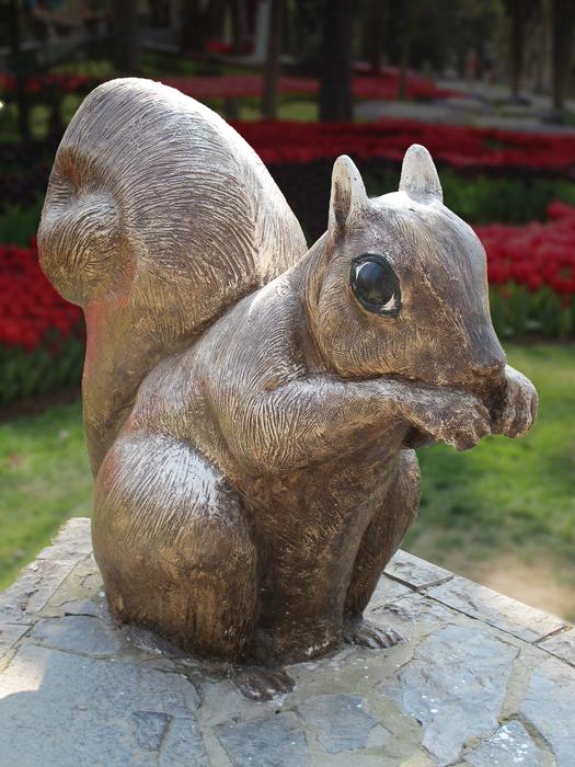 Squirrel Sculpture Holzfigur