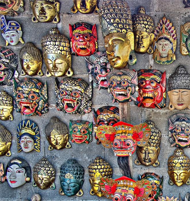 Wall Faces Decoration