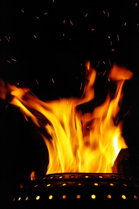 Fire Flame Wood Log