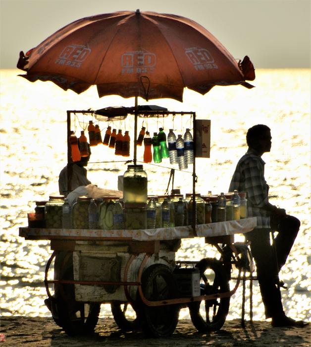 Soft Drinks seller on beach