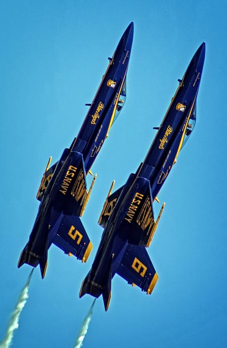 Upwards Blue Angels Usaf F A-18