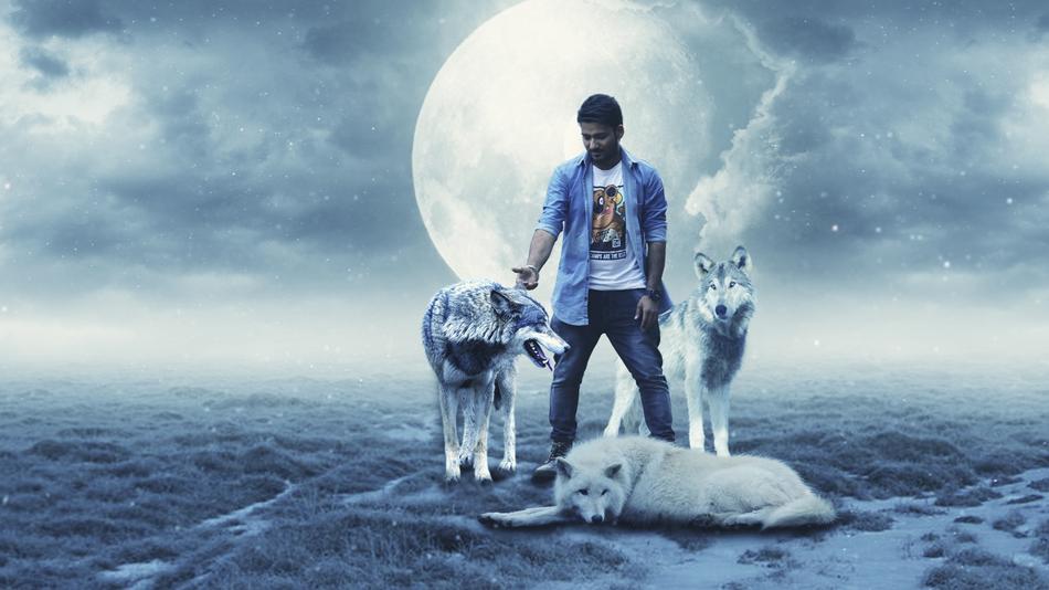 man and Wolf Bluemoon