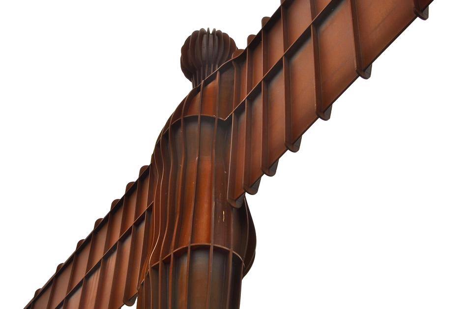Angel of iron sculpture