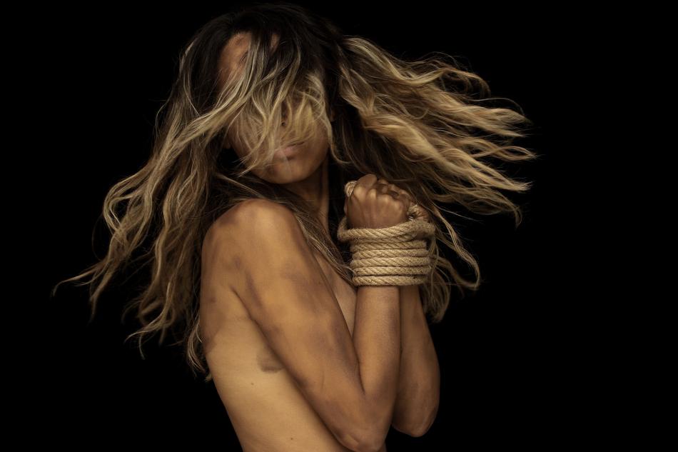 Woman Bondage Rope
