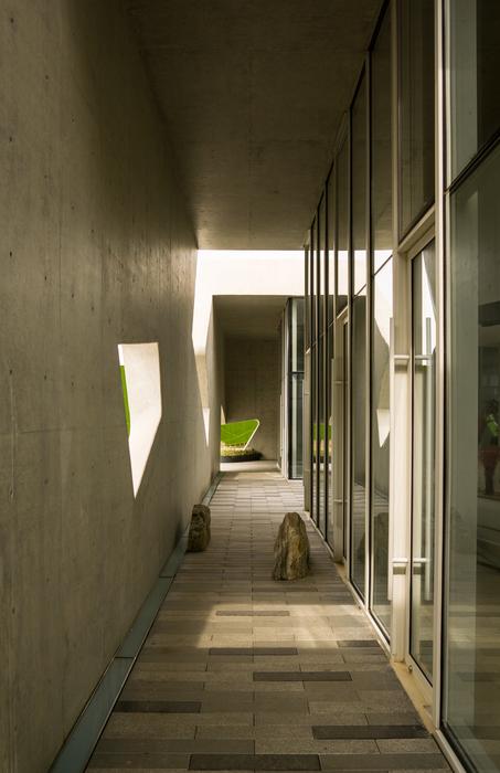 Modern building with light and shadow