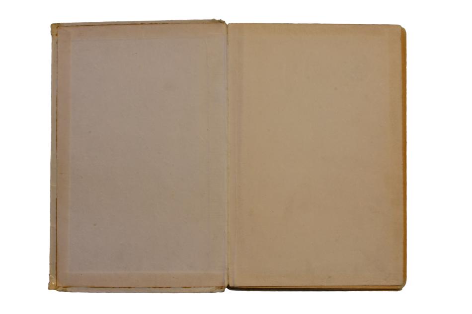 n open blank book with no text