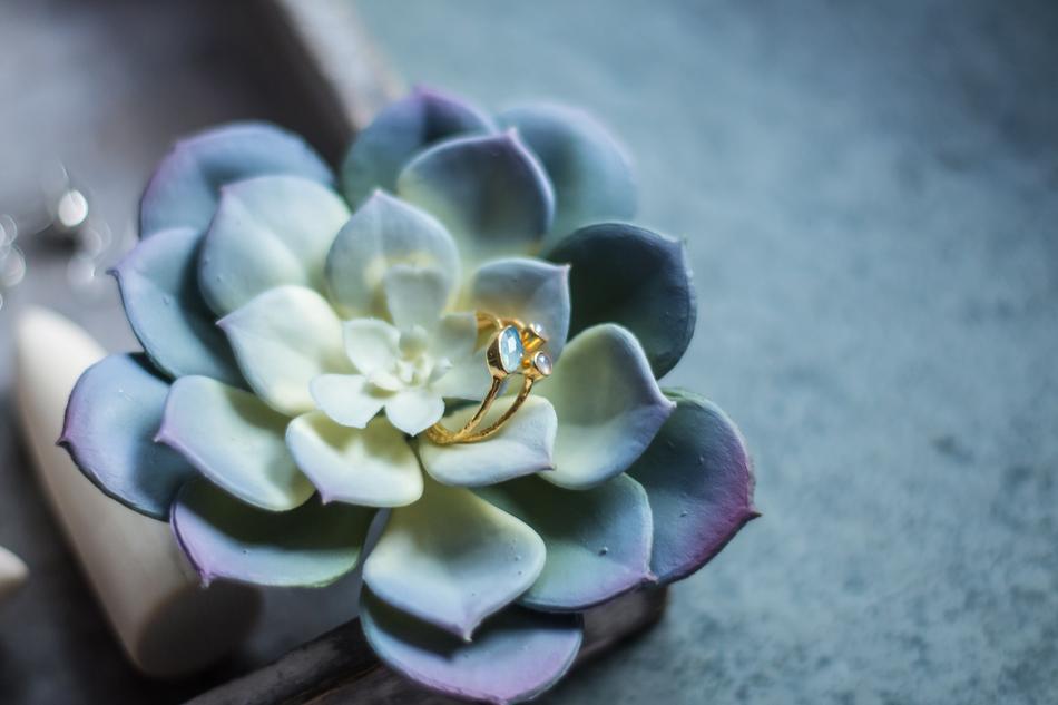 Ring Gold Natural Stone
