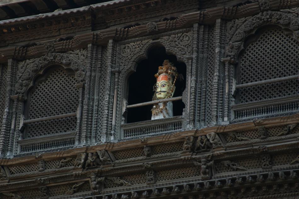 Nepal Statue Window
