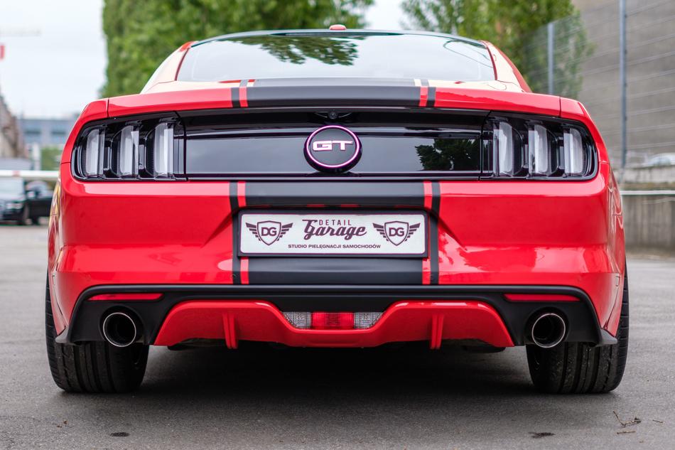 Rear view of a sports car