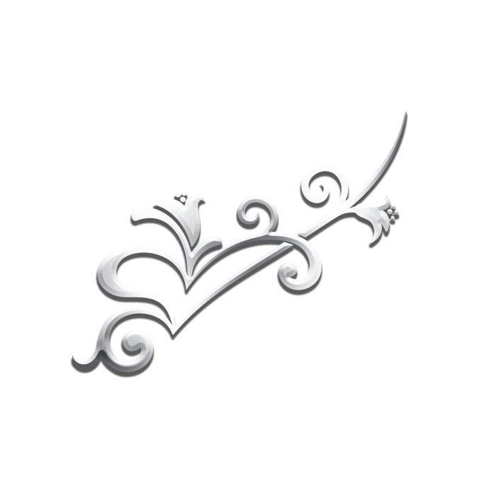 png ornament trim silver