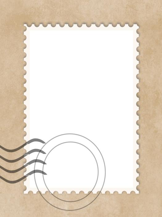 seal postmark mail png ocher