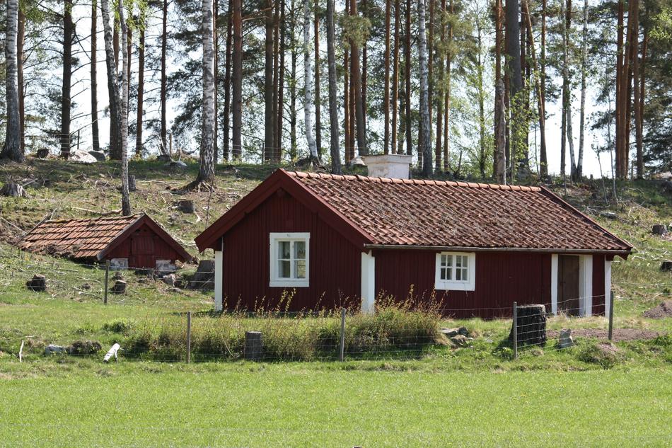 Cottage Red Countryside
