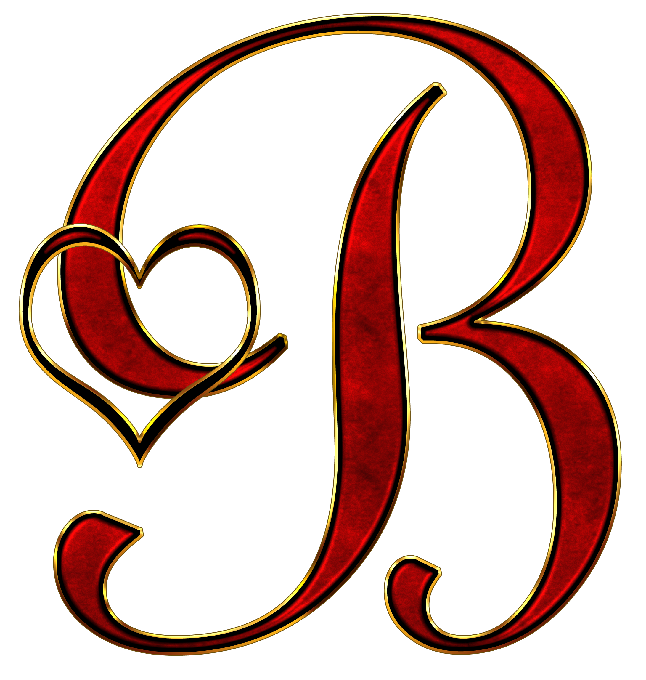 Alphabet Letter Initial Heart B Free Image Download