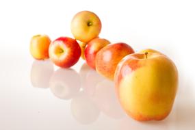 Healthy delicious apples