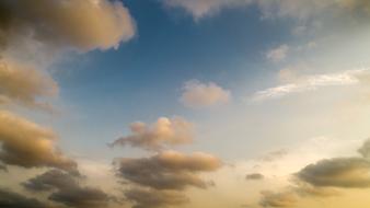 Sky yellow sky with clouds