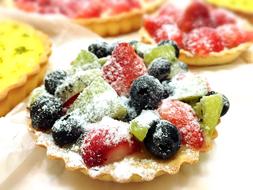 sweet fruit fruit pastries