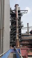 metallic Old Factory Industry