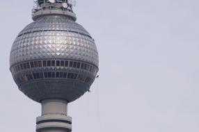 Berlin Tv Tower Construction Work