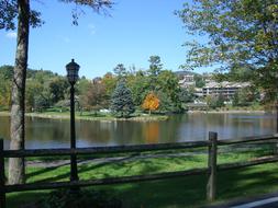black lantern in the park