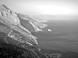 Cliff Amorgos Cyclades