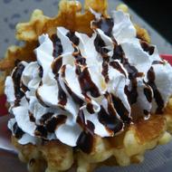 Waffle Whipped Cream Chocolate