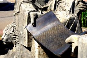 Monument Sculpture with Document