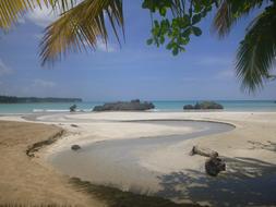 sandy tropical beach