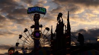 amusement park is beautiful