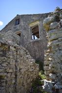 ruined brick house old