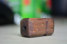 wooden plug in the hole