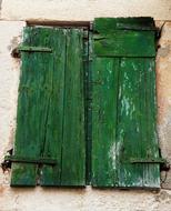 Old Window Doors green