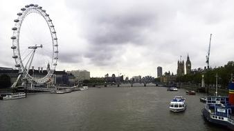 River Thames London-Eye Ferris