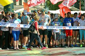 Competition Race Start people